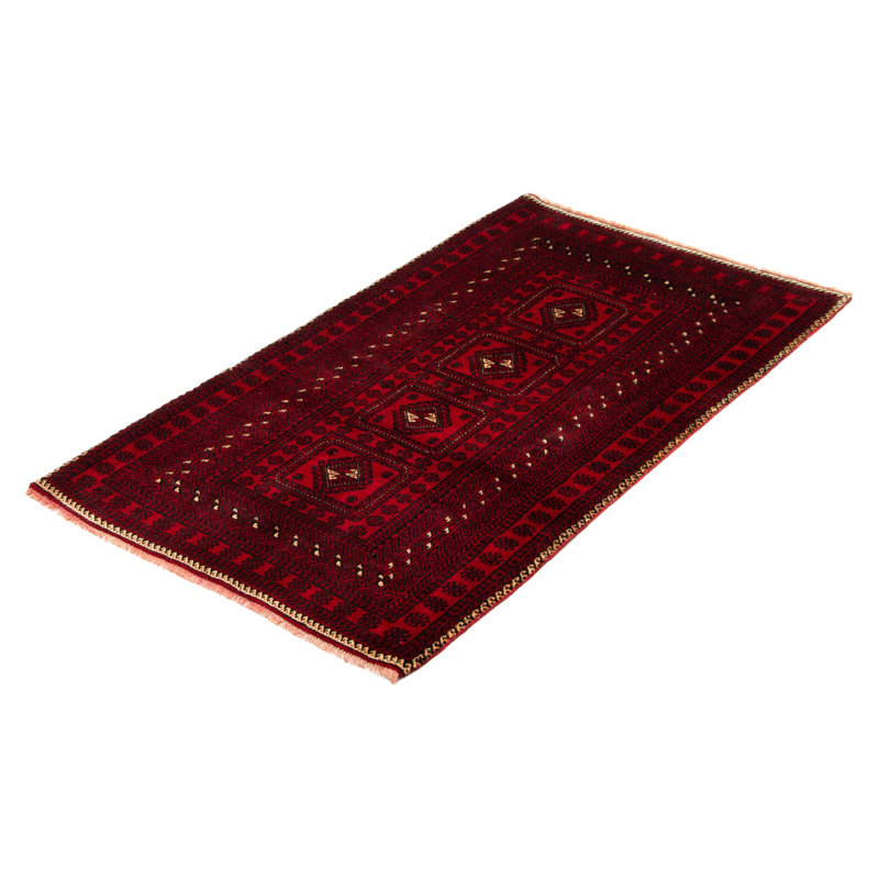 Tapis unique en laine noué à la main 3 pi 7 po x 6 pi 4 po nouvel âge Ronneby