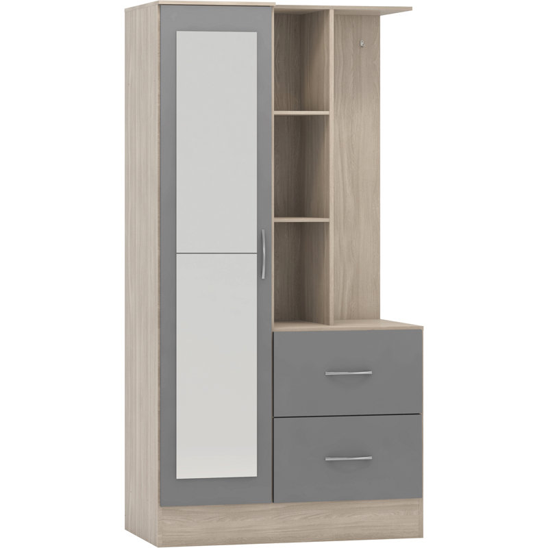 Cascio Wardrobe, Grey Gloss