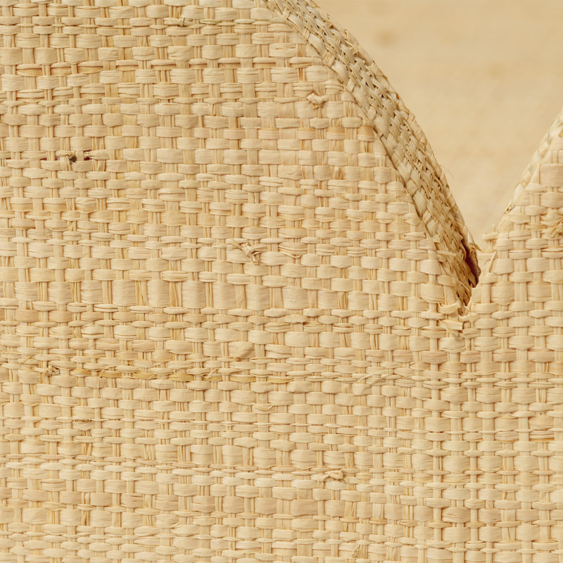 Wonderland Raffia Decorative Tray, Brown