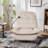 Ivory Recliner, Reclining Lazy Chair, Mobile Phone Holder, Large And Comfortable Reading Chair, Swivel Gliding Rocking Chair, Gold-Stamped Velvet-2136513662