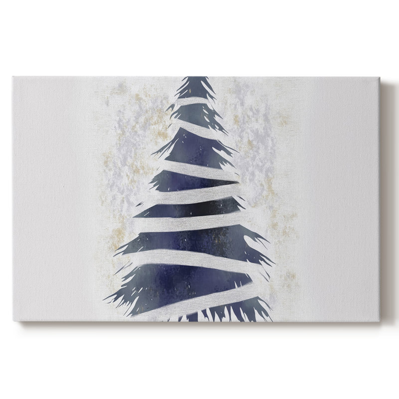 Art de Noël de Noël III - Toile tendue avec châssis - Liv, H 16 po x l 24 po