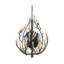 Applique murale bougie en acier Bask