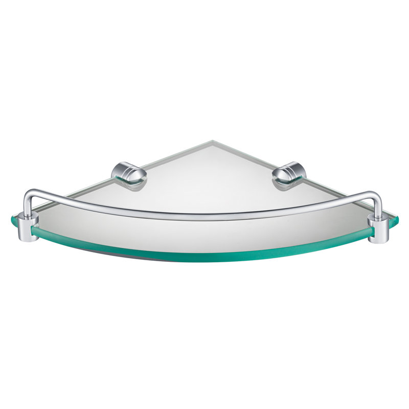 Tablette d'angle Elie, Chrome