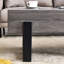 Élégante table basse rustique - grise avec des pieds en métal noir - une conception simple pour différentes pièces
