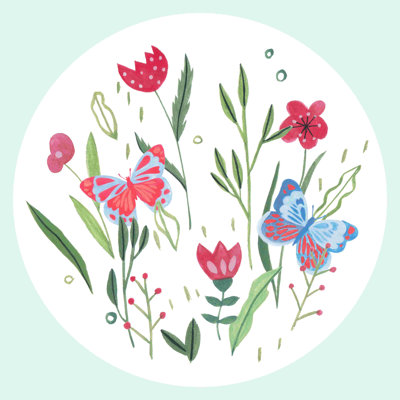 «Butterfly Season IV», reproduction sur toile tendue