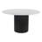 Izola Round Marble Top Solid Wood Base Dining Table