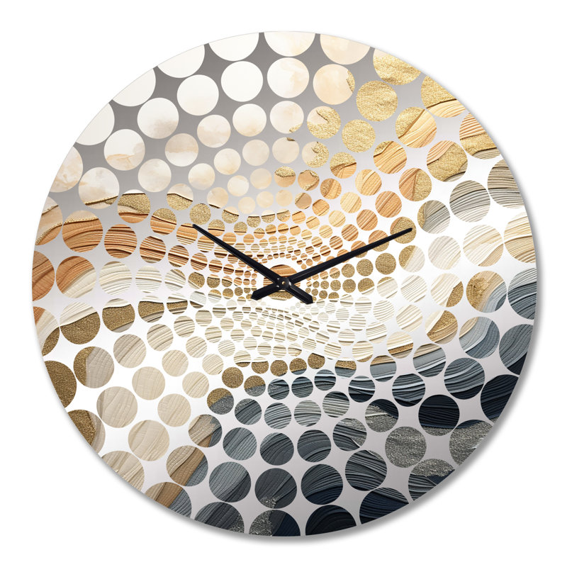 Horloge murale blanc et bleu, Grand
