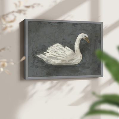 White Swan/Black Swan II -Framed Print - Restickable
