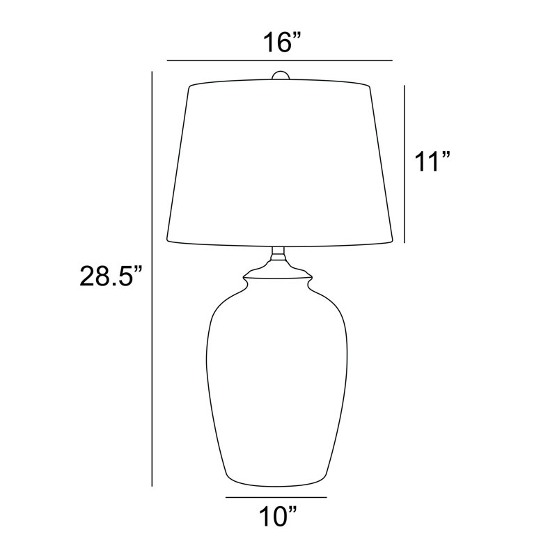 Lampe de table en céramique Kenja
