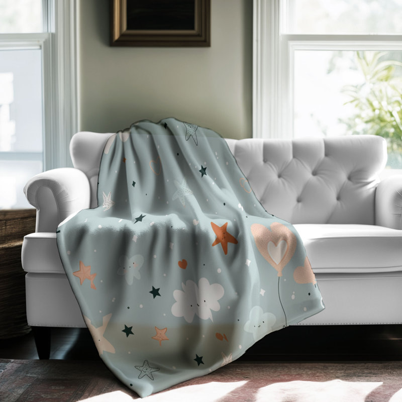 Caring Bear - 1 pièce Sherpa Premium, L 60 po x L 80 po