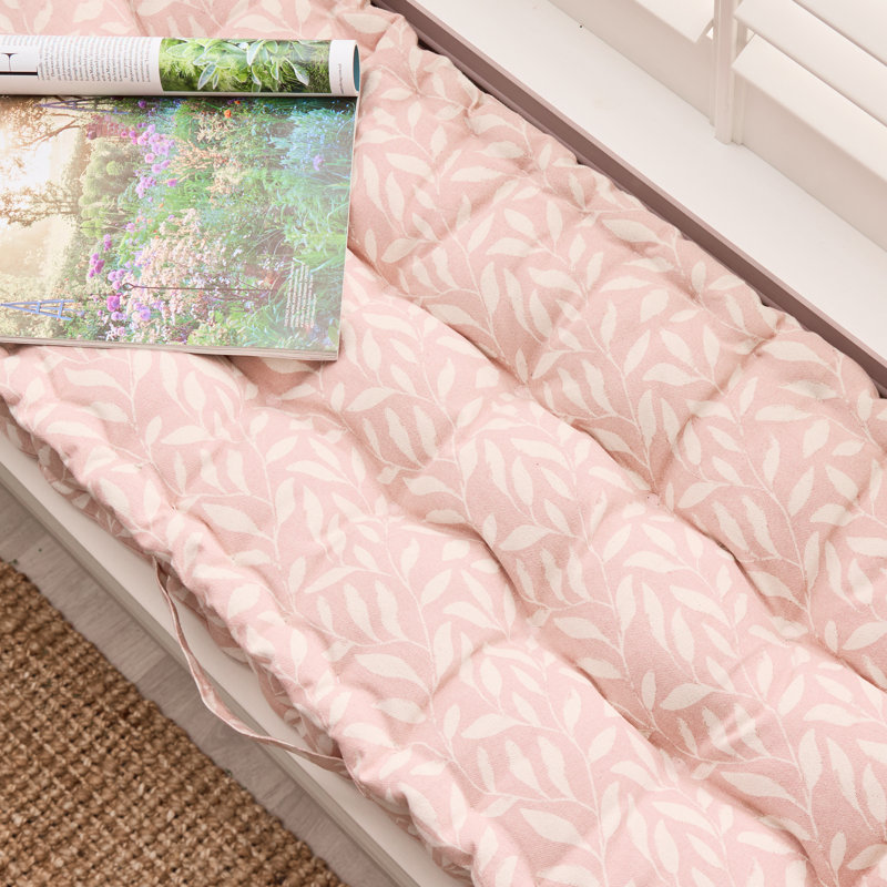 Cotton Leaf Indoor Outdoor Garden Bench Seat Cushion