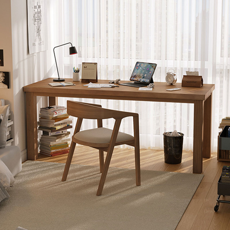 Oak Rectangular Solid Wood desks, 29.53" H x 78.74" W x 27.56" D