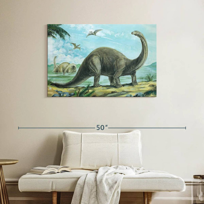Brontosaure Sauropod, H 26 po x l 39 po