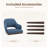 Modern Upholstered Dining Chair with Walnut Wood Legs-973962666-973962667