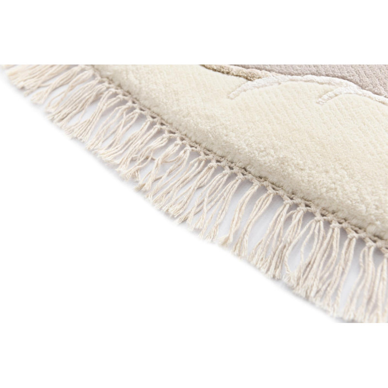 Round Howard Light Beige Rug