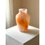 Vase en verre marbré marbré orange-1463220624