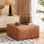 Repose-pieds en cuir synthétique Modern Elegance