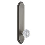 Grandeur Arc Tall Plate Double Dummy with Versailles Crystal Door Knob