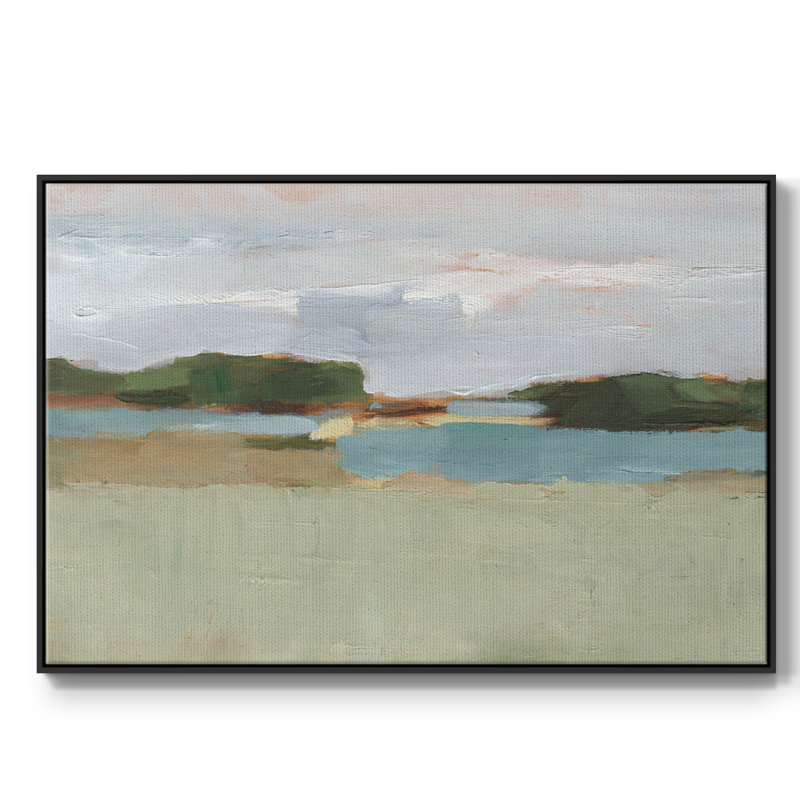 " High Noon Vista Study I ", 17" H x 25" W x 2" D, Black
