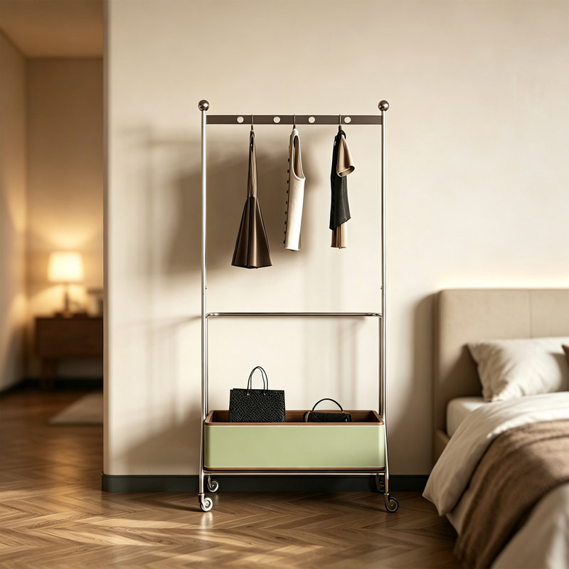 Portemanteau en acier inoxydable, Vert