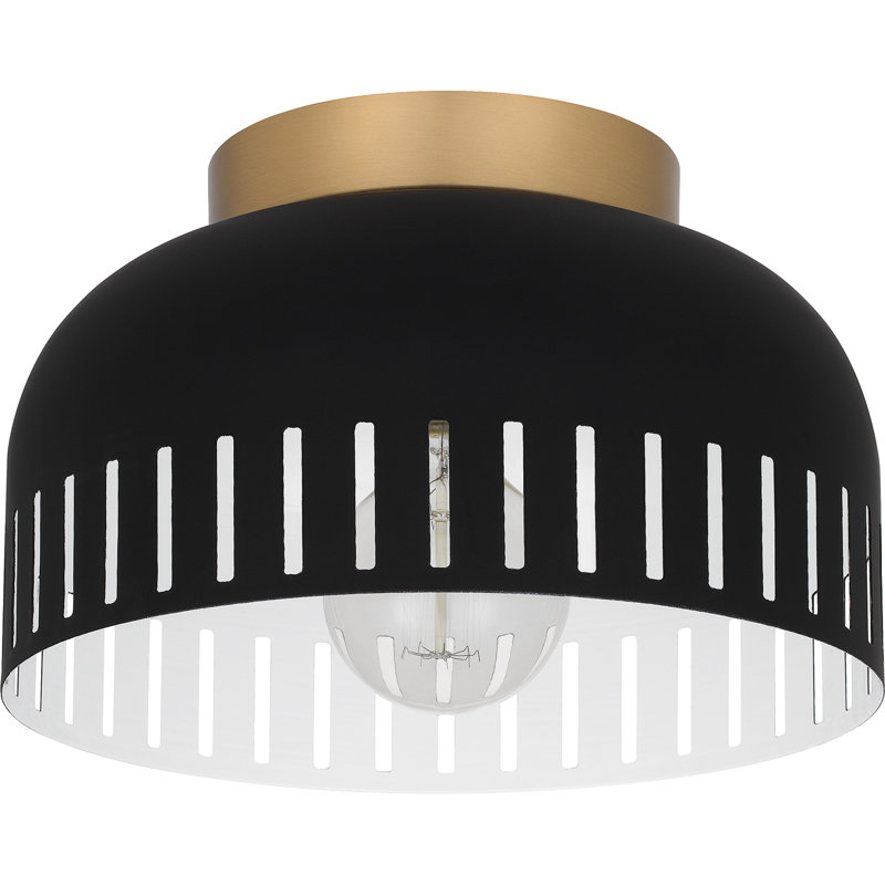 Firebaugh Flush Mount, Matte Black