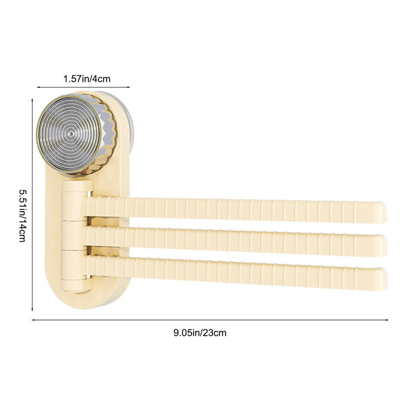 Étagère à serviettes pivotante sans trou, 1.57 "H x5.51"W x 9.06"D, Plastic