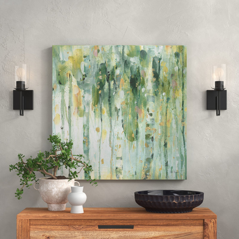 The Forest II by Lisa Audit - Painting on Canvas, 66.04 cm H x 66.04 cm W, Classic Wood Floater Frame