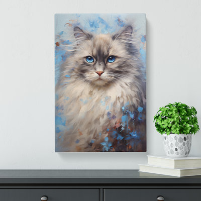 Ragdoll Cat Contemporary No.2 - Wrapped Canvas
