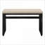 Bureaux, bureau d'ordinateur à hauteur réglable de 48 po, moderne, stratifié beige, métal noir | Taupe | Panneau de particules-520044067