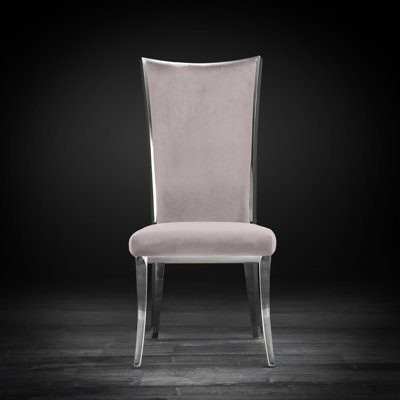 19'' H Velvet Upholstered Side Chair