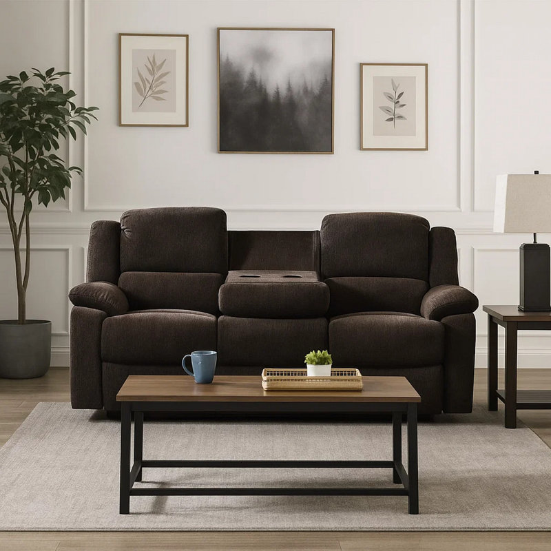 Canapé inclinable en chenille 79 po Cquina