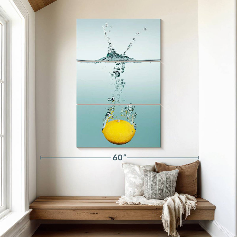 Yarlin Lemon Splash, 50" H x 32" W