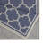 Blue and White Geometric Area Rug