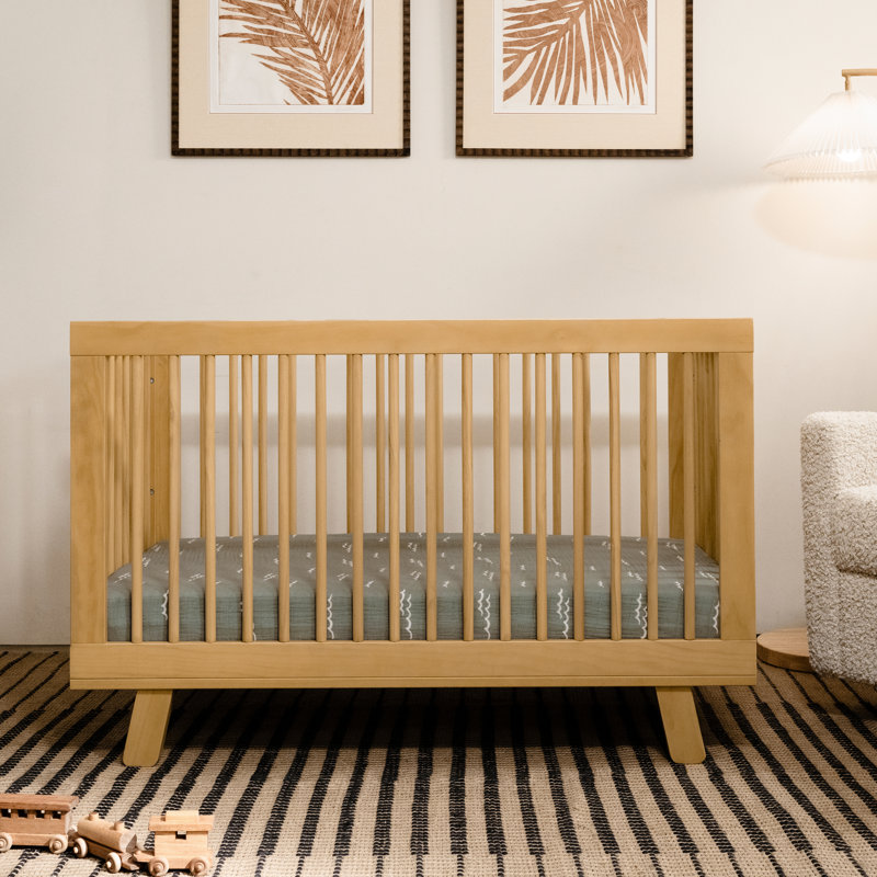 Hudson 3-in-1 Convertible Crib, Honey