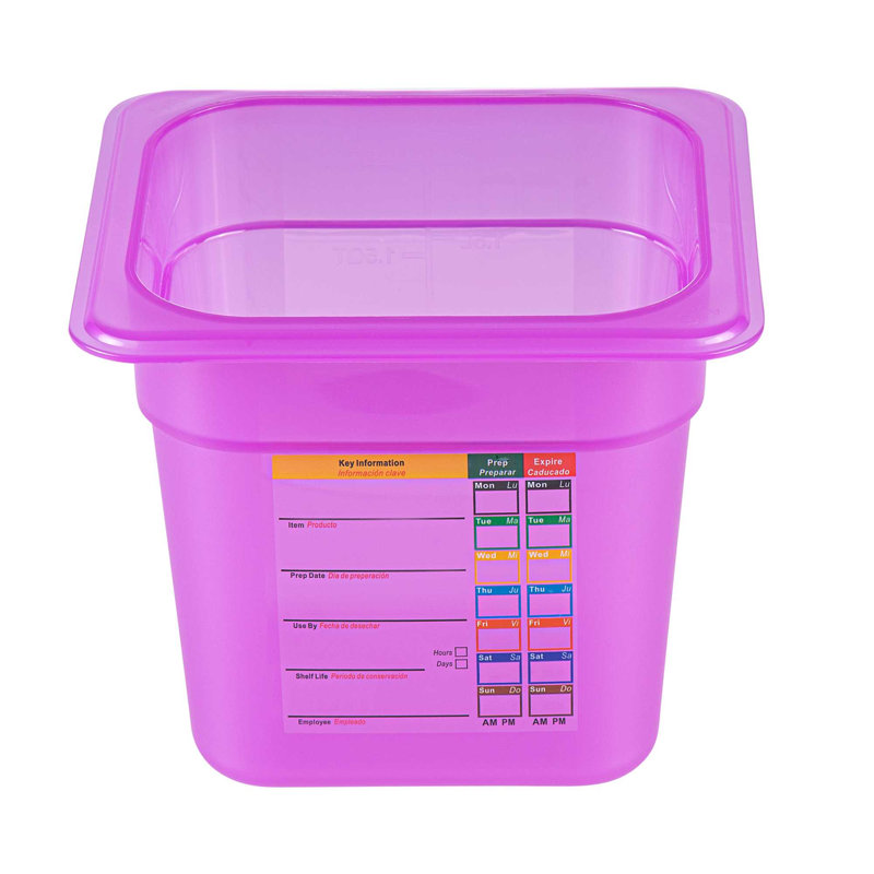 Contenant alimentaire pour restaurant 1 paquet de 2,3 pte en plastique empilable allant au micro-ondes