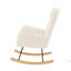 Chaise berçante en velours-1040567286