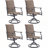 Patio Dining Chairs Set Of 2, Swivel Outdoor Patio Chair With Paded PVC-coated polyester Fabric, All Weather Outdoor Seats Ergonomic Comfort Seats For Backyard, Balcony, And Garden-963796495