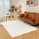 Camel Area Rugs Thick Fluffy Rug Non-Shedding Bedside Carpet Non-Slip Machine Washable Solid Color Soft Indoor Room Mat For Living Room Playing Room Nursery And Entryway