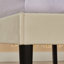 Structure de lit grand format en velours avec tête de lit à oreilles, lit plateforme tapissier avec tête de lit capitonnée à oreilles, support de lattes en bois massif, pas de sommier tapissier, silencieux, beige-1786535622-1786535629