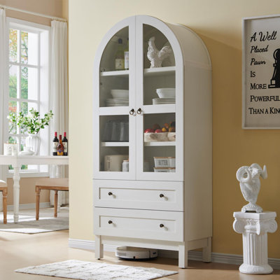 71" Tall Arched Kitchen Pantry