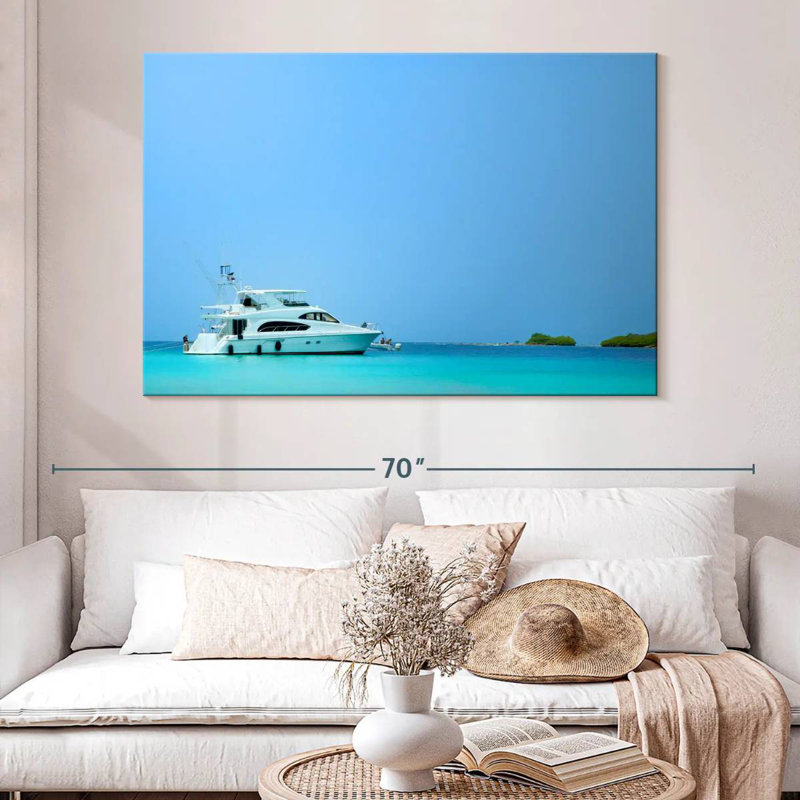 Mehar Los Juanes Morrocoy Yacht, H 34 po x l 51 po