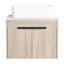 Meuble-lavabo moderne 24 po avec lavabo en céramique et fixation murale