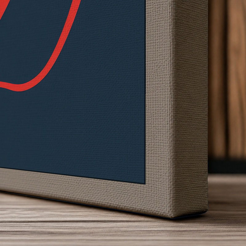 Simple Apple Modern - Wrapped Canvas, 30x20 - 76.2 x 50.8 cm, Taupe Border