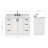 ARIEL Kellie 49 Single Sink Bathroom Vanity with Italian Carrara Marble Top-124984828-99405059