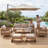 7 Pieces Outdoor Patio Conversation Set-1299540883