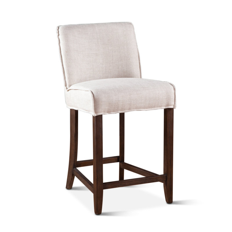 Chaise parsons en mélange de lin Jeanettie