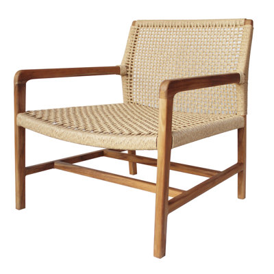 Porto Wood Framed Patio Occasional Chair