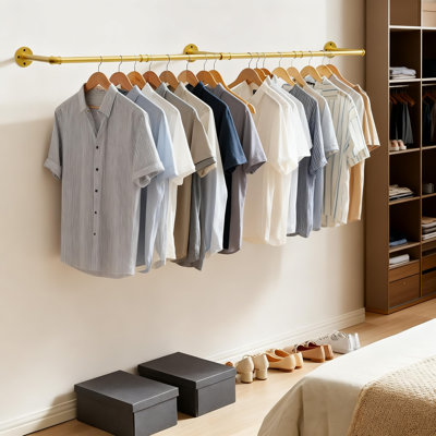 Oehlschlaeger Wall Mounted Clothes Rack