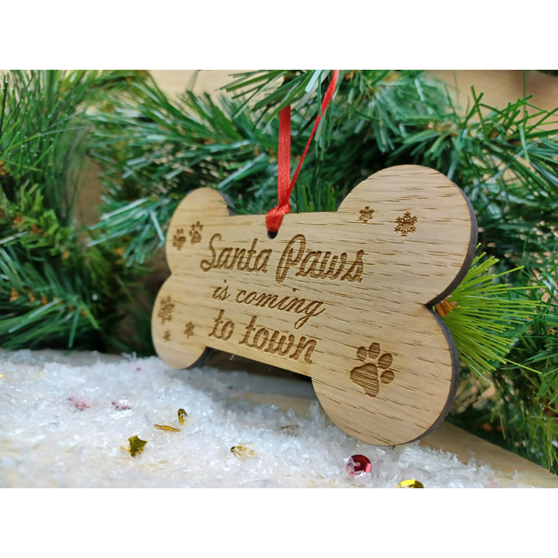 24cm Handmade Wood Hanging Figurine Ornament