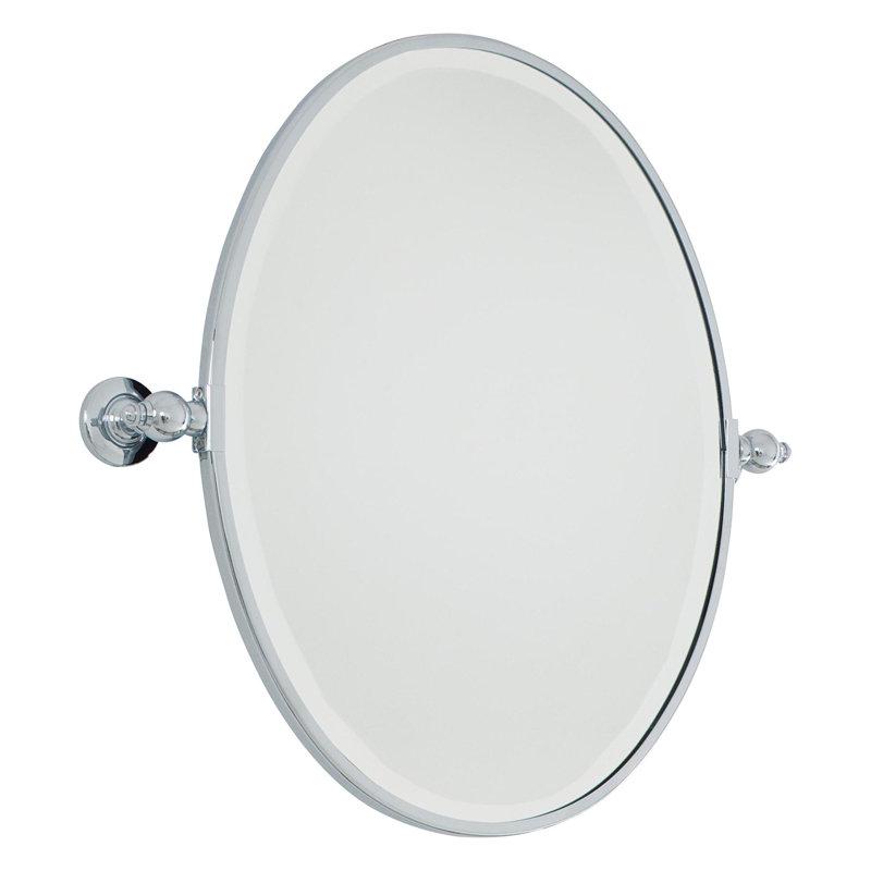 Minka Lavery Mirror With Excavation Glass Mirror, Chrome, 24.5" H x 19.5" W